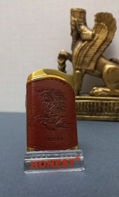 فندک اتمی روکش چرم طرح اسب