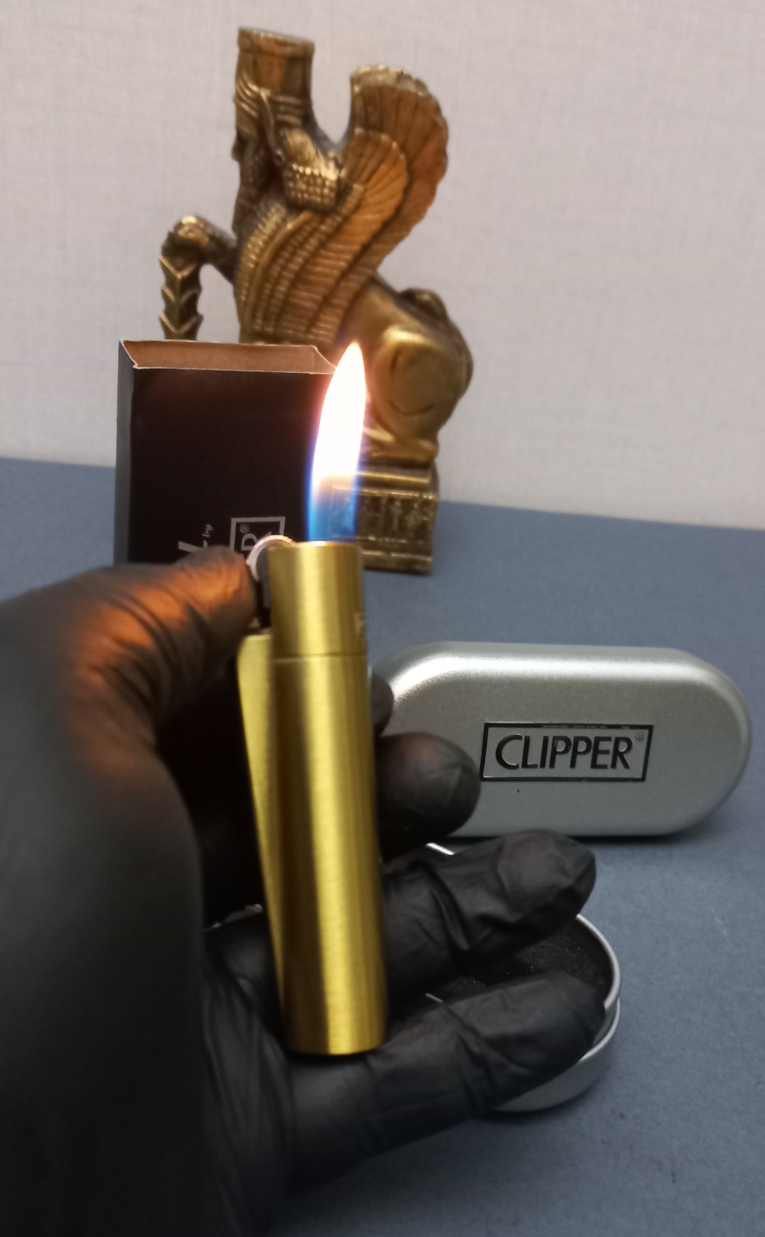 فندک گازی طرح کلیپر فلزی هایکپی CLIPPER