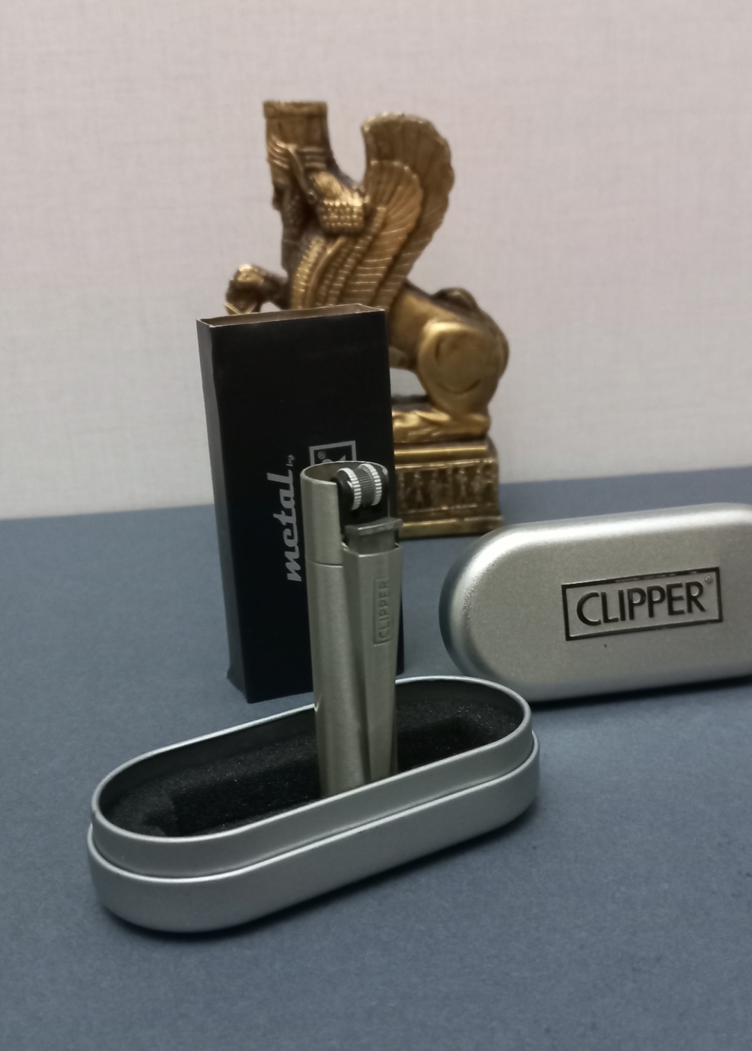 فندک گازی طرح کلیپر فلزی . هایکپی.  CLIPPER