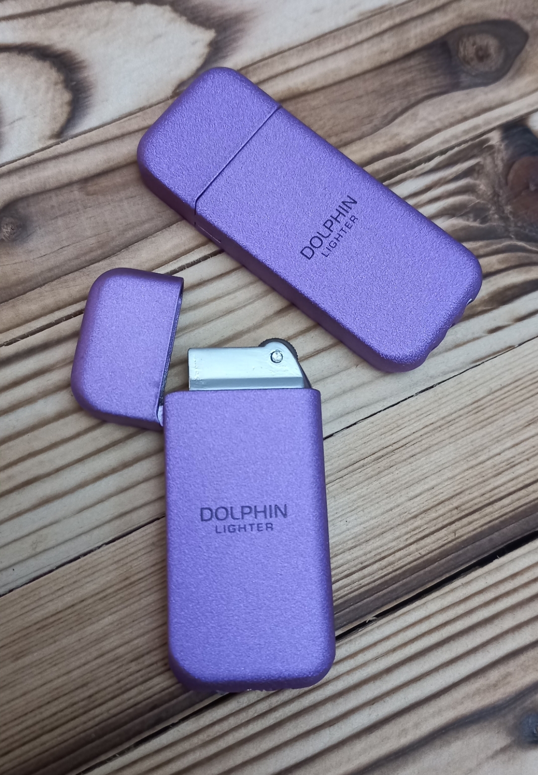 فندک گازی دلفین رنگی پایه بلند DOLPHIN