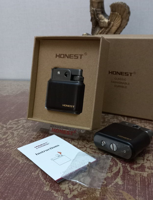 فندک چوبی بنزینی اورجینال هانست HONEST